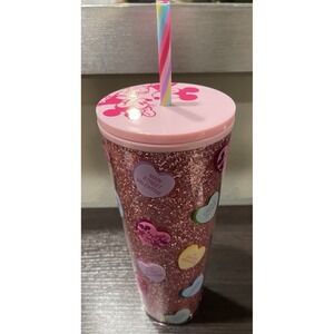 2026 Disneyland Starbucks Mickey & Minnie Valentines Day Tumbler Hearts NWT